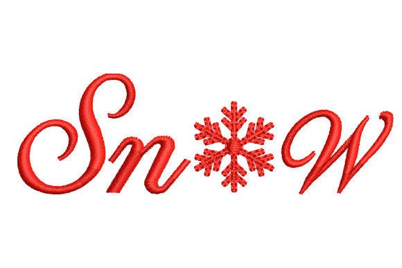 Charming Snow Embroidery for Business Branding