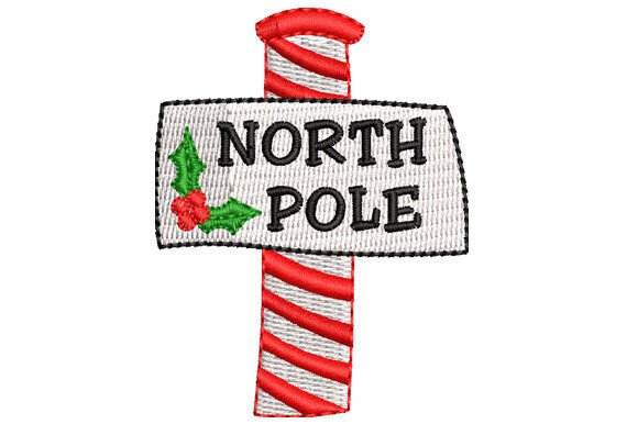 Christmas Candy North Pole Embroidery Design