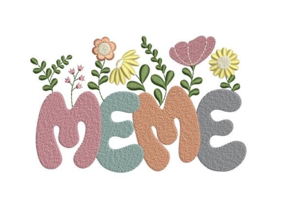 Cute Meme Embroidery Design for Charming Products