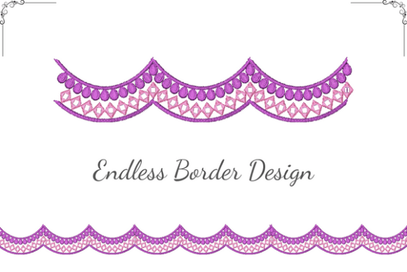 Elegant Border: A Versatile Embroidery Design