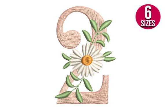 Floral Number Two: A Versatile Embroidery Design