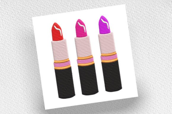 Lipstick: A Chic and Feminine Embroidery Design