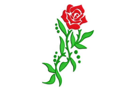 Red Rose Embroidery: A Charming Design Review