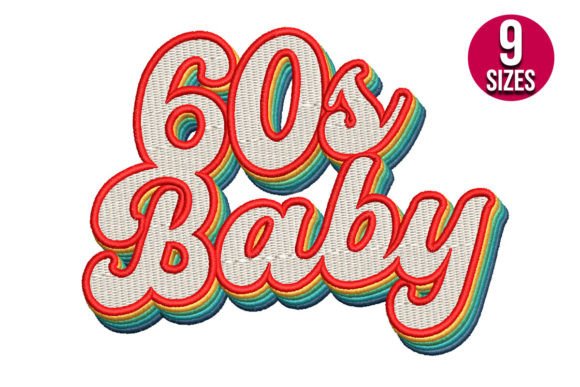 Retro 60's Baby Embroidery Design Review