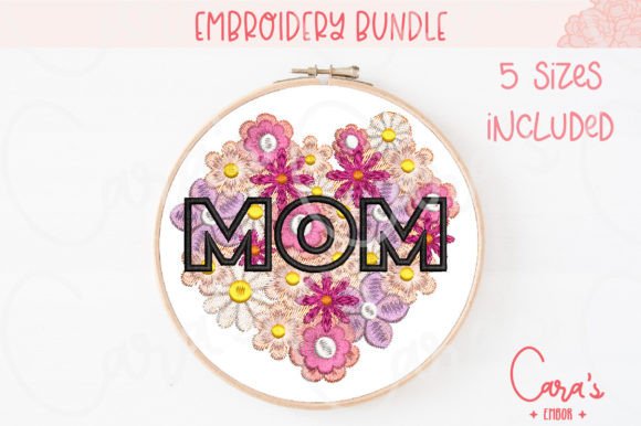 Review of Mom Flowery Heart Embroidery Design