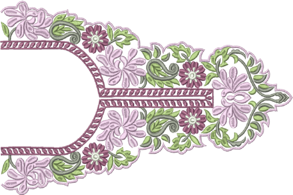 Spring Colar: A Fresh Embroidery Design for Business