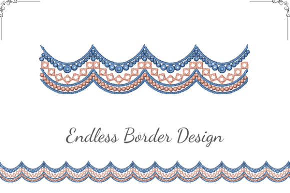 Stylish Border: A Versatile Embroidery Design