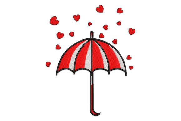 Umbrella with Heart: A Charming Valentine's Design